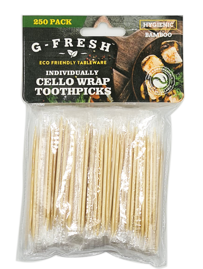 GFresh Bamboo Toothpick Individual 